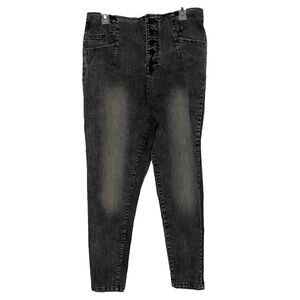 Forever 21+ Black Wash Skinny Jeans